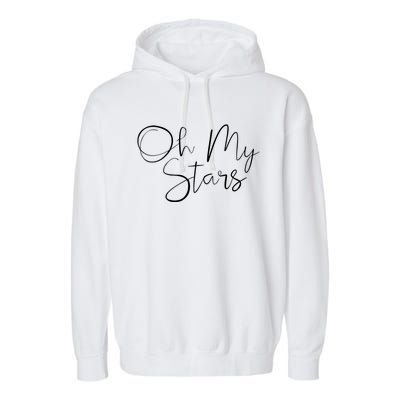 Oh My Stars Cute Southern Patriotic Cool Gift Garment-Dyed Fleece Hoodie