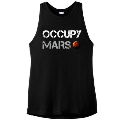 Occupy Mars Space Explorer Ladies PosiCharge Tri-Blend Wicking Tank