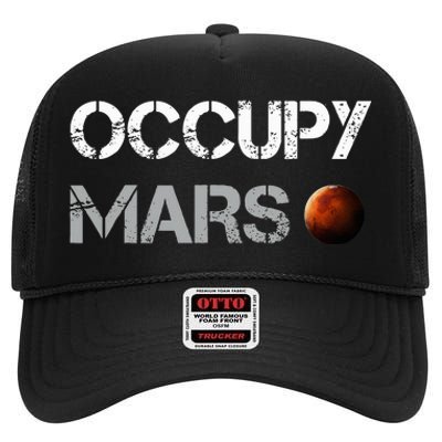 Occupy Mars Space Explorer High Crown Mesh Back Trucker Hat