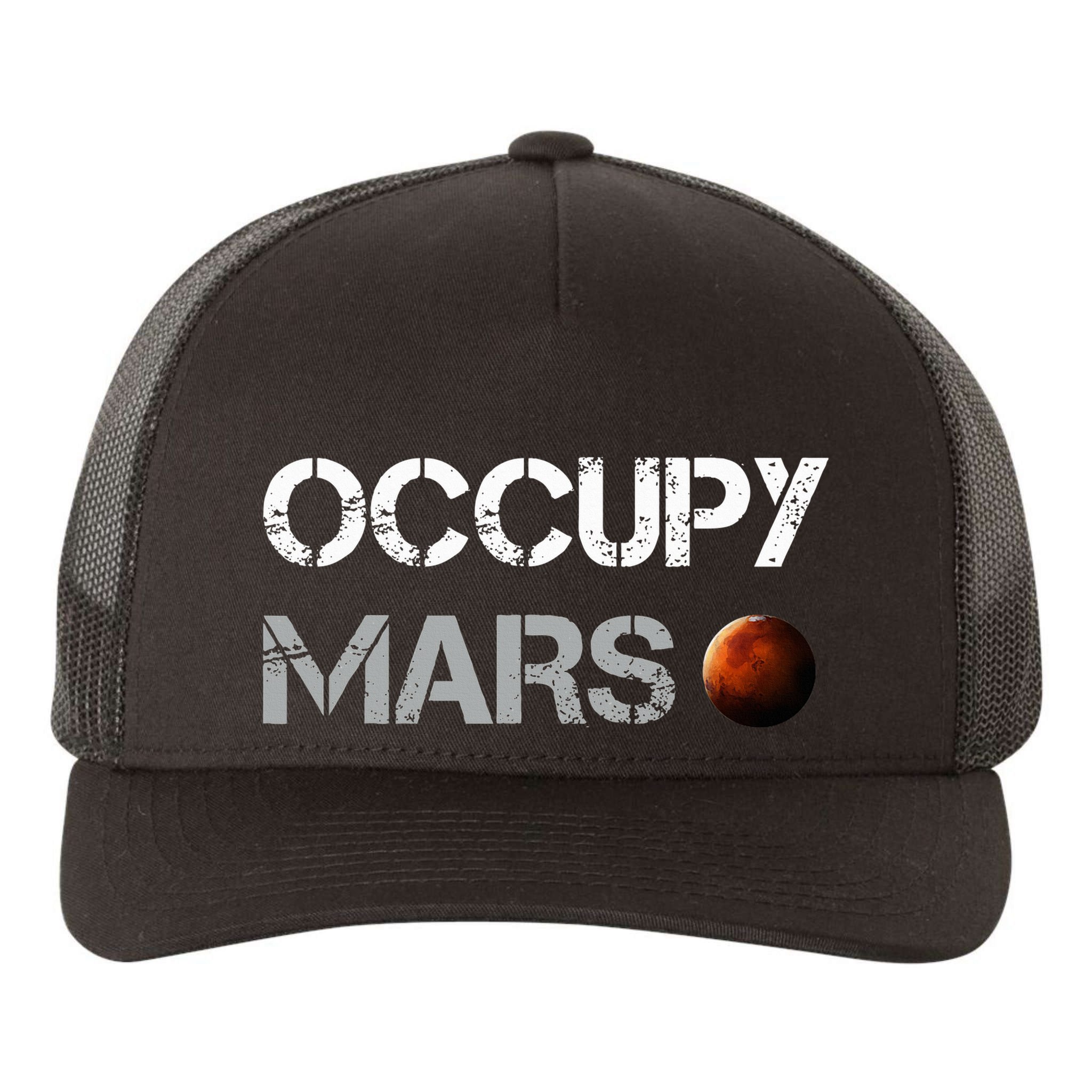 Occupy Mars Space Explorer Yupoong Adult 5-Panel Trucker Hat