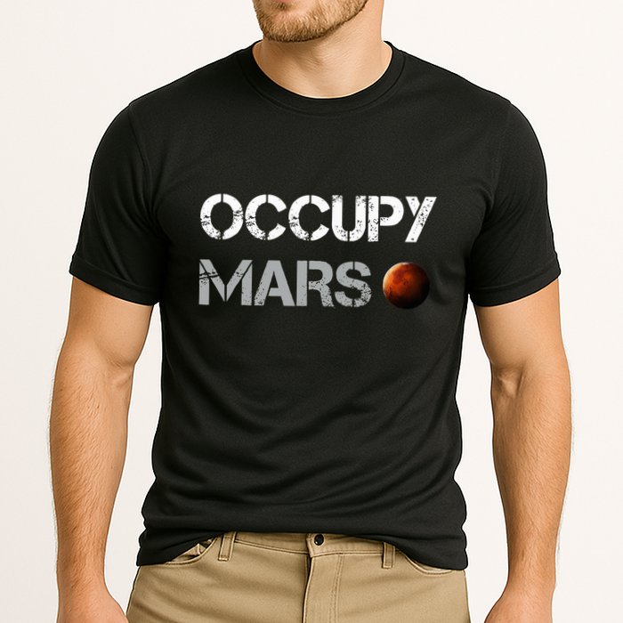 Occupy Mars Space Explorer Cooling Performance Crew T-Shirt