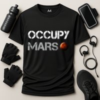 Occupy Mars Space Explorer Cooling Performance Crew T-Shirt