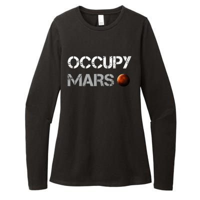 Occupy Mars Space Explorer Womens CVC Long Sleeve Shirt