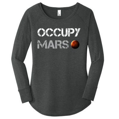 Occupy Mars Space Explorer Women's Perfect Tri Tunic Long Sleeve Shirt