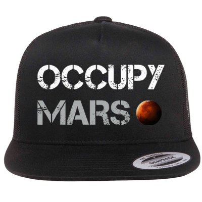 Occupy Mars Space Explorer Flat Bill Trucker Hat