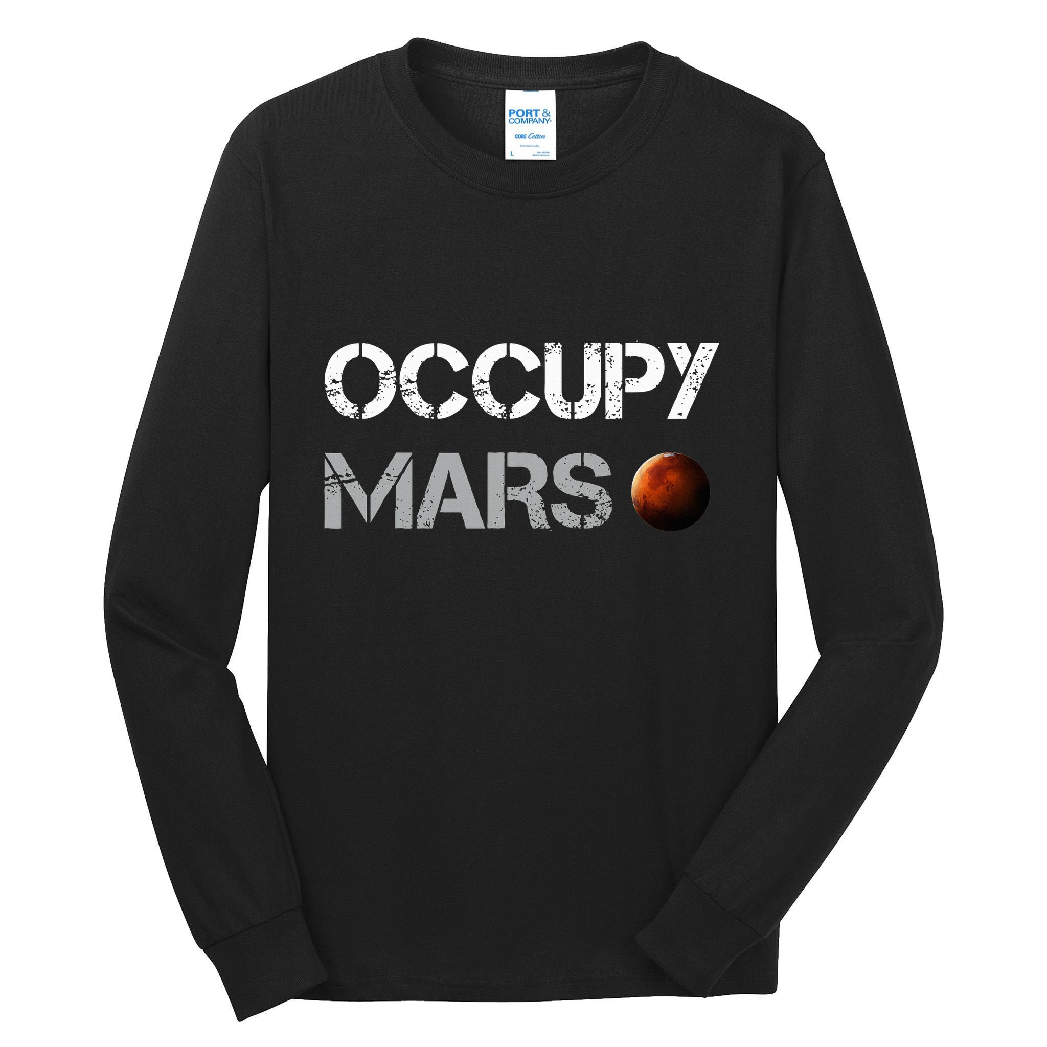 Occupy Mars Space Explorer Tall Long Sleeve T-Shirt