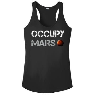 Occupy Mars Space Explorer Ladies PosiCharge Competitor Racerback Tank