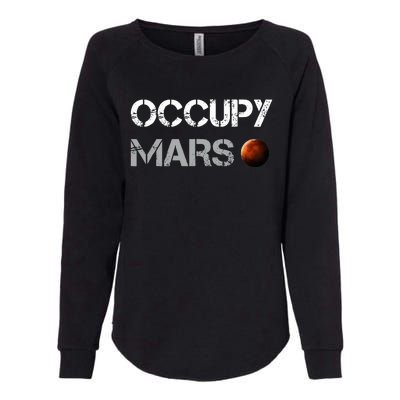 Occupy Mars Space Explorer Womens California Wash Sweatshirt