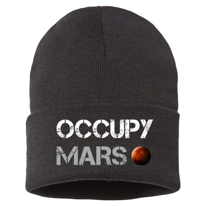 Occupy Mars Space Explorer Sustainable Knit Beanie