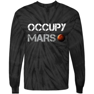 Occupy Mars Space Explorer Tie-Dye Long Sleeve Shirt