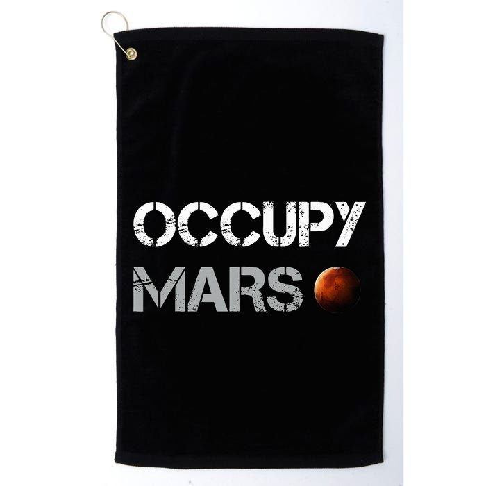 Occupy Mars Space Explorer Golf Towel