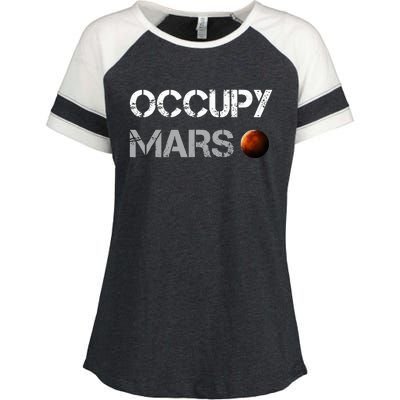 Occupy Mars Space Explorer Enza Ladies Jersey Colorblock Tee