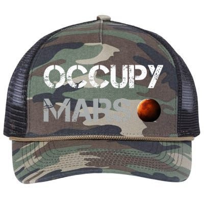 Occupy Mars Space Explorer Retro Rope Trucker Hat Cap