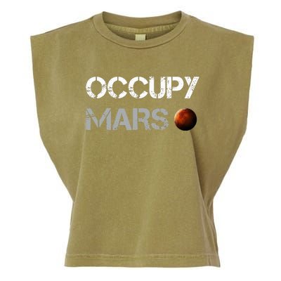 Occupy Mars Space Explorer Garment-Dyed Women's Muscle Tee