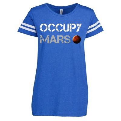 Occupy Mars Space Explorer Enza Ladies Jersey Football T-Shirt