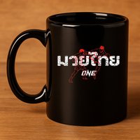 One Muay Thai 11oz C Handle Ceramic Mug