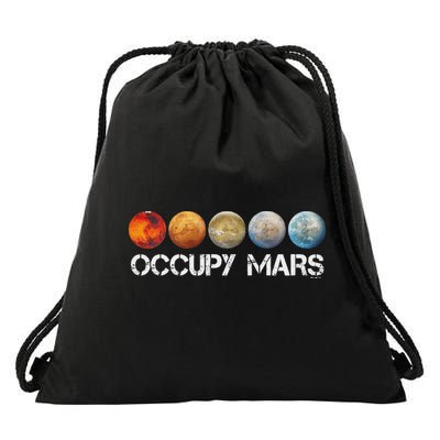 Occupy Mars Terraform Drawstring Bag