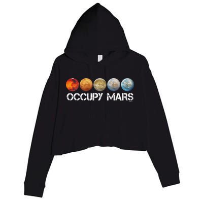 Occupy Mars Terraform Crop Fleece Hoodie