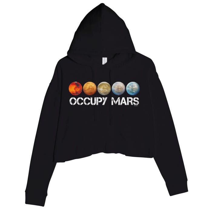 Occupy Mars Terraform Crop Fleece Hoodie