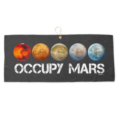 Occupy Mars Terraform Large Microfiber Waffle Golf Towel