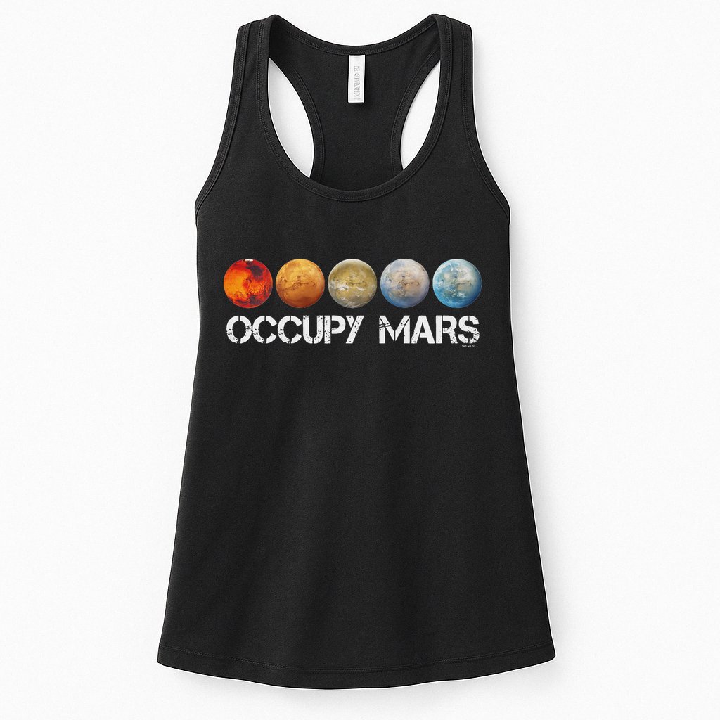Occupy Mars Terraform Womens Tank Top
