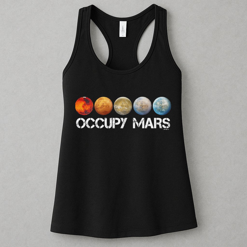 Occupy Mars Terraform Womens Tank Top