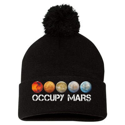 Occupy Mars Terraform Pom Pom 12in Knit Beanie
