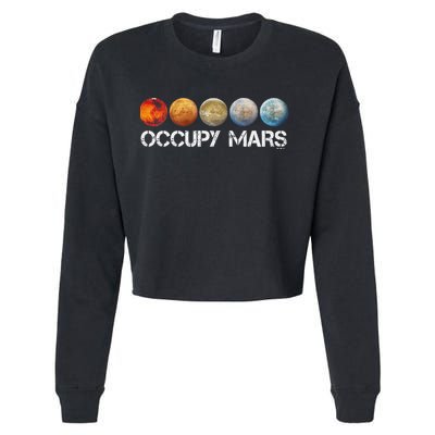 Occupy Mars Terraform Cropped Pullover Crew