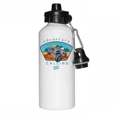 Offroad Mud Truck Adventure Calling Outdoor Lifestyle Gift Aluminum Water Bottle 