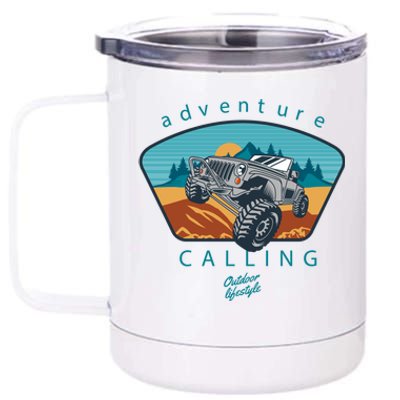 Offroad Mud Truck Adventure Calling Outdoor Lifestyle Gift 12 oz Stainless Steel Tumbler Cup