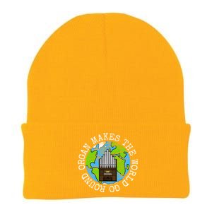 Organ Makes The World Go Round Organist Musician Funny Gift Knit Cap Winter Beanie