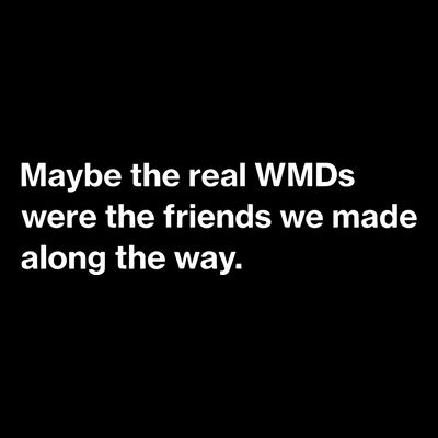Oafnation Maybe The Real Wmds Were The Friends We Made Along The Way T-Shirt