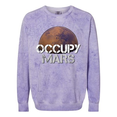 Occupy Mars Terraform Tee Extraterrestrial Colorblast Crewneck Sweatshirt