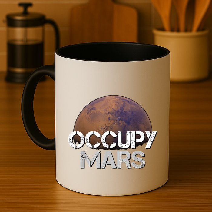 Occupy Mars Terraform Tee Extraterrestrial Mug