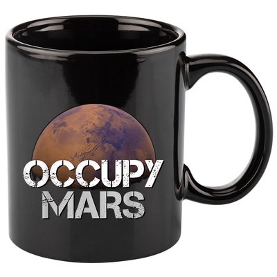 Occupy Mars Terraform Tee Extraterrestrial 11oz C Handle Ceramic Mug