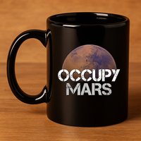 Occupy Mars Terraform Tee Extraterrestrial 11oz C Handle Ceramic Mug