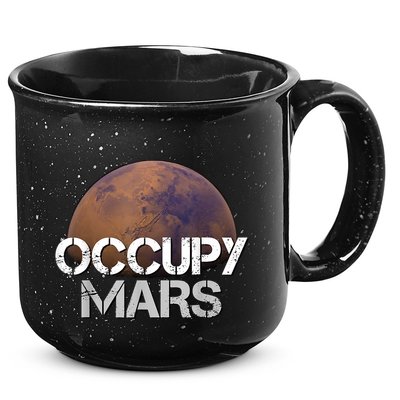 Occupy Mars Terraform Tee Extraterrestrial 15oz Campfire Ceramic Mug