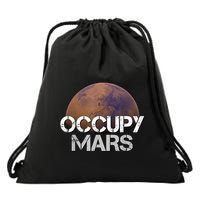 Occupy Mars Terraform Tee Extraterrestrial Drawstring Bag