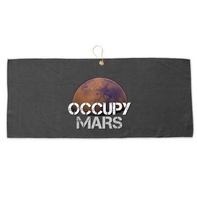 Occupy Mars Terraform Tee Extraterrestrial Large Microfiber Waffle Golf Towel