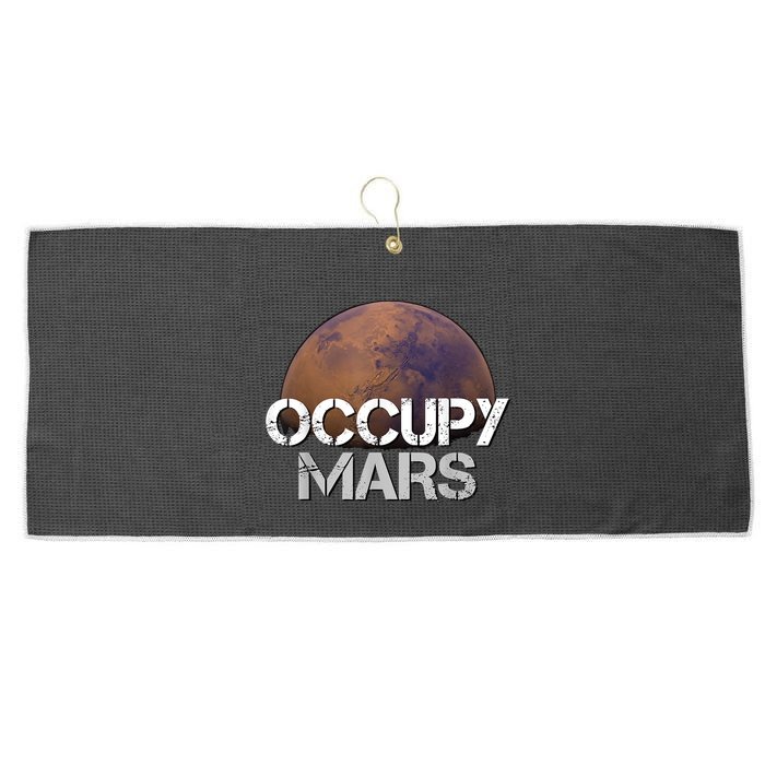 Occupy Mars Terraform Tee Extraterrestrial Large Microfiber Waffle Golf Towel