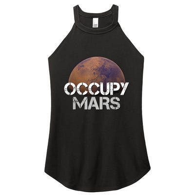 Occupy Mars Terraform Tee Extraterrestrial Women's Perfect Tri Rocker Tank