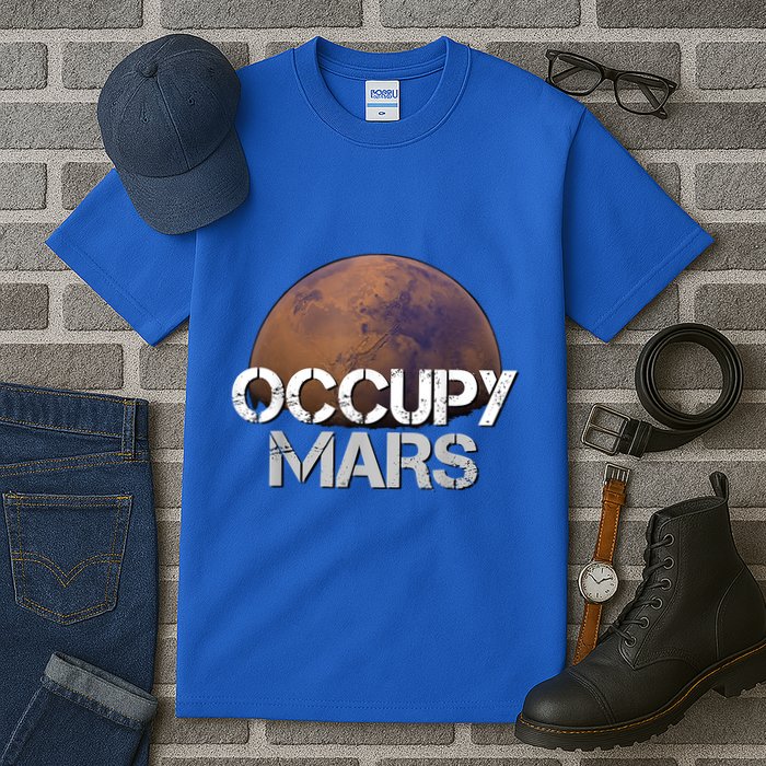 Occupy Mars Terraform Tee Extraterrestrial Tall T-Shirt