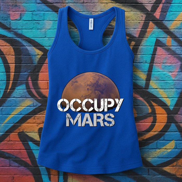 Occupy Mars Terraform Tee Extraterrestrial Womens Tank Top