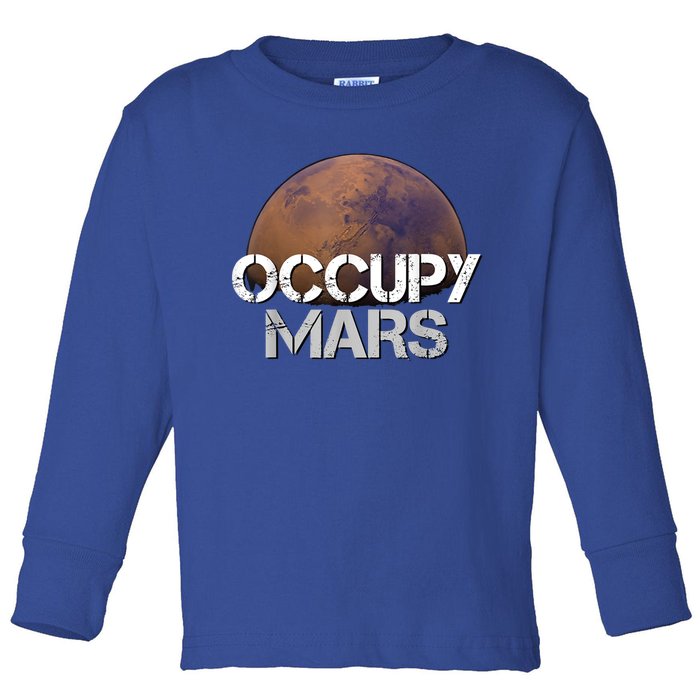 Occupy Mars Terraform Tee Extraterrestrial Toddler Long Sleeve Shirt