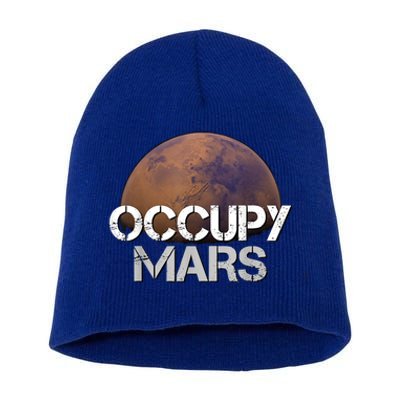 Occupy Mars Terraform Tee Extraterrestrial Short Acrylic Beanie