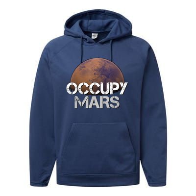 Occupy Mars Terraform Tee Extraterrestrial Performance Fleece Hoodie