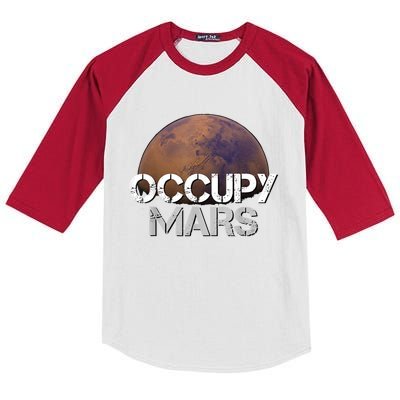 Occupy Mars Terraform Tee Extraterrestrial Kids Colorblock Raglan Jersey