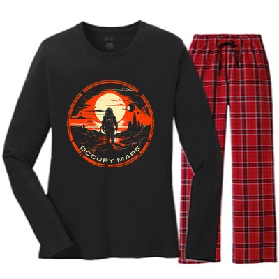 Occupy Mars Terraforming Women's Long Sleeve Flannel Pajama Set 