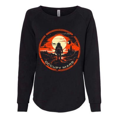 Occupy Mars Terraforming Womens California Wash Sweatshirt