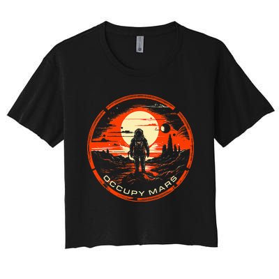 Occupy Mars Terraforming Women's Crop Top Tee